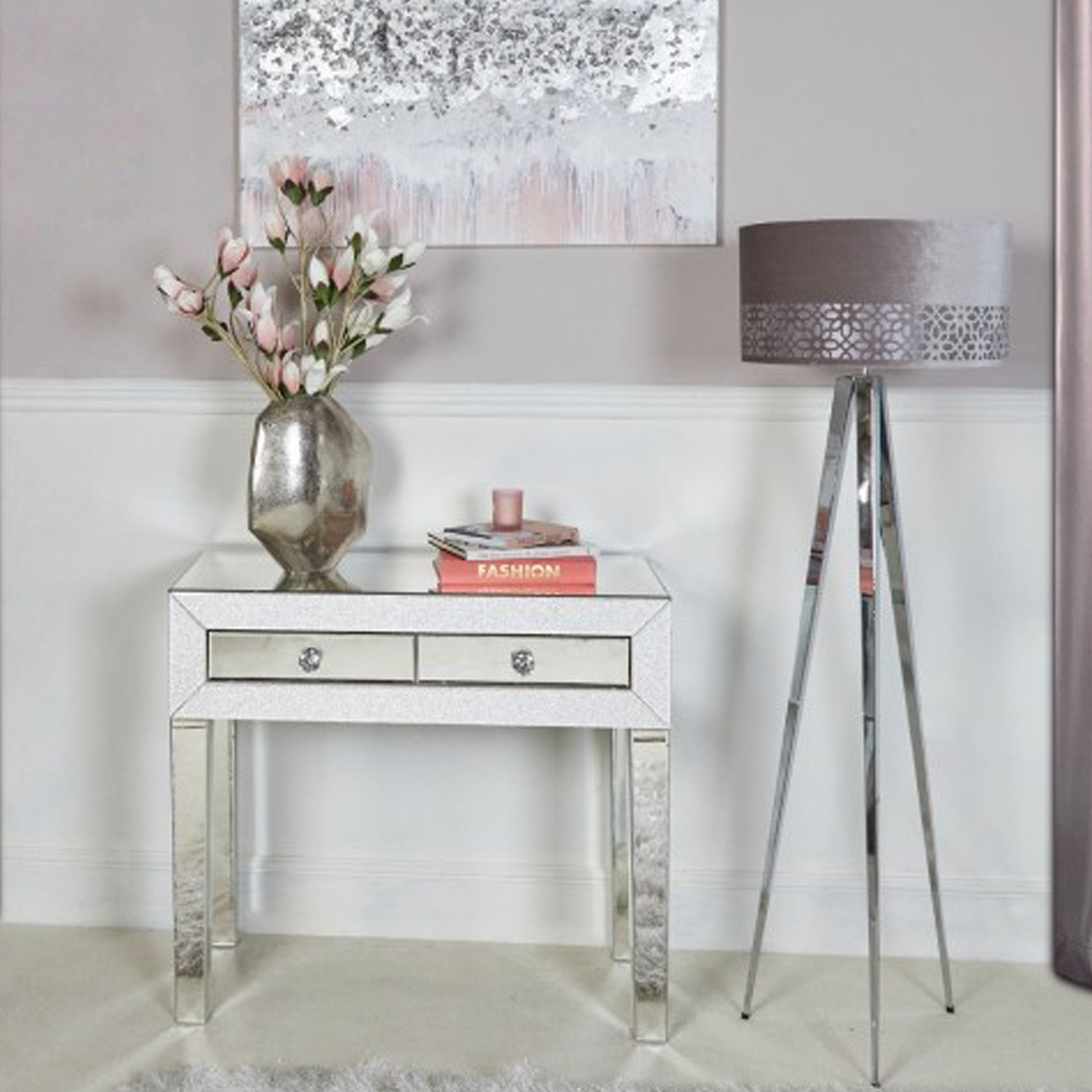 Champagne Sparkle Console Table | Modern Furniture Regarding Gold And Mirror Modern Cube Console Tables (View 5 of 20)