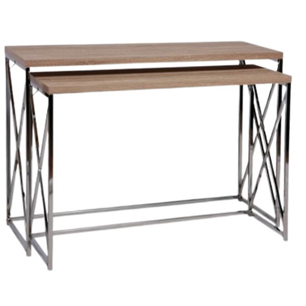 City Nesting Console Table (natural) – Stagers Choice Intended For Nesting Console Tables (View 6 of 20)