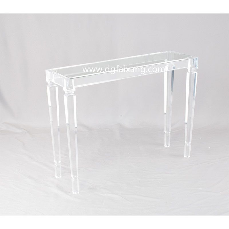 Clear Lucite Console Table Regarding Clear Acrylic Console Tables (View 4 of 20)