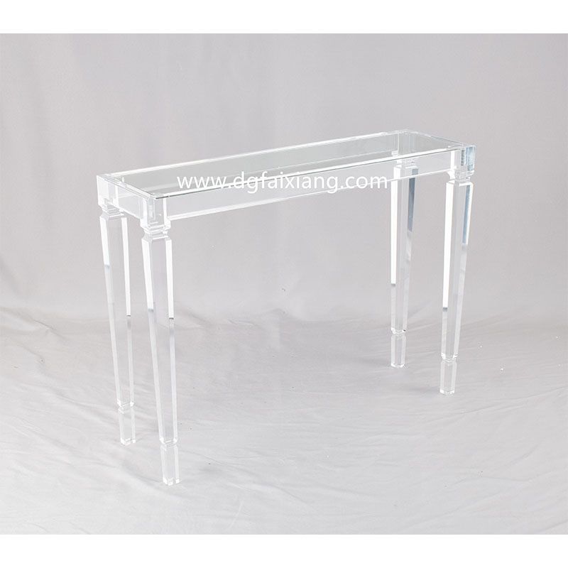Clear Lucite Console Table With Regard To Clear Acrylic Console Tables (Photo 8 of 20)