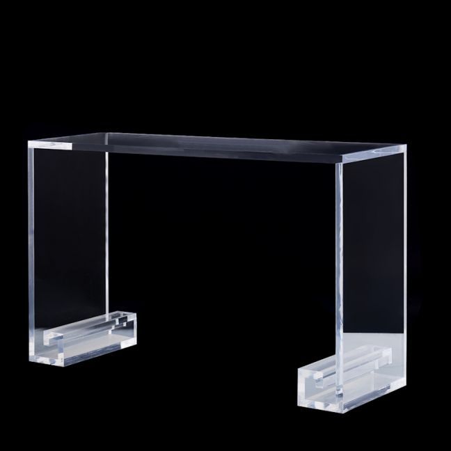 Cleopatra Lucite Acrylic Console Desk Table | Customisable With Acrylic Console Tables (View 9 of 20)
