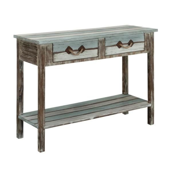 Coast To Coast Islander 43 In. Multi Colored Standard With Regard To Wood Rectangular Console Tables (Photo 5 of 20)
