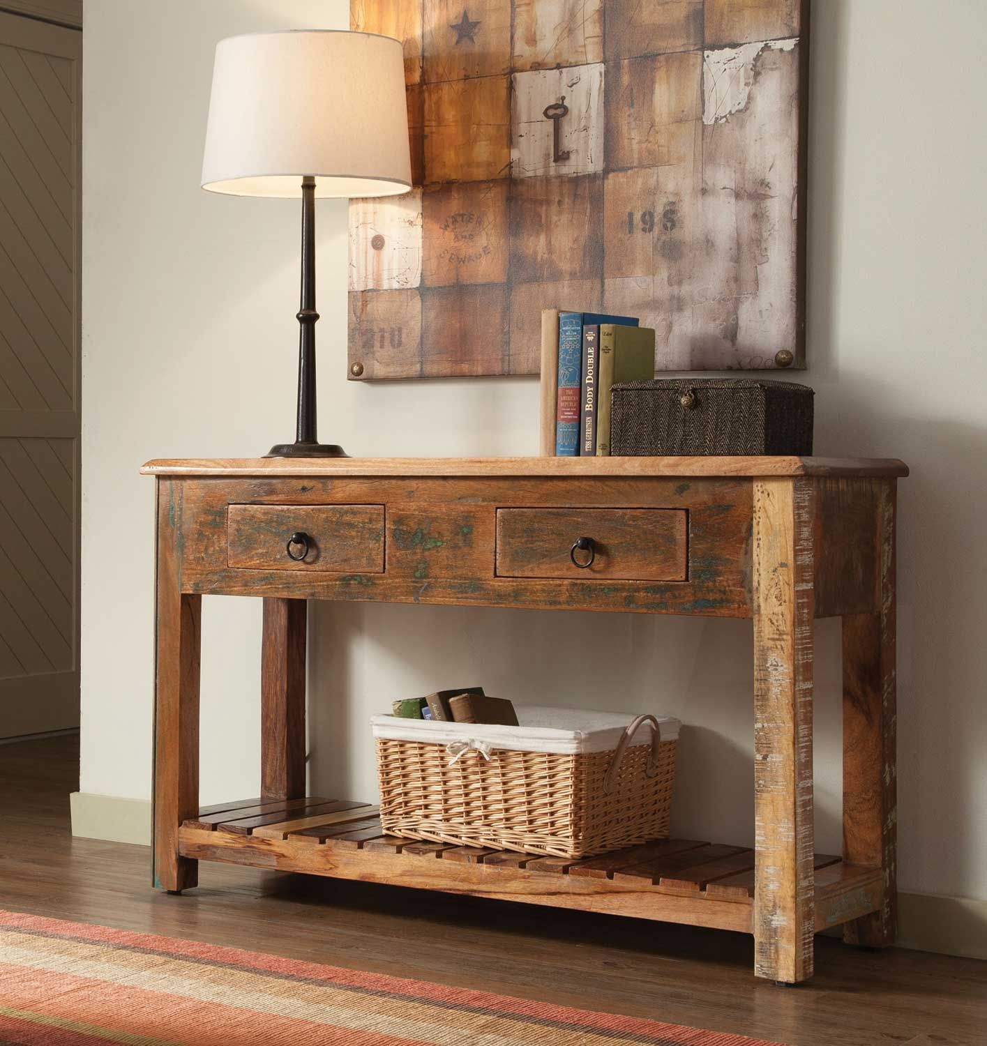 Coaster 950364 Console Table – Reclaimed Wood 950364 At With Smoked Barnwood Console Tables (View 17 of 20)