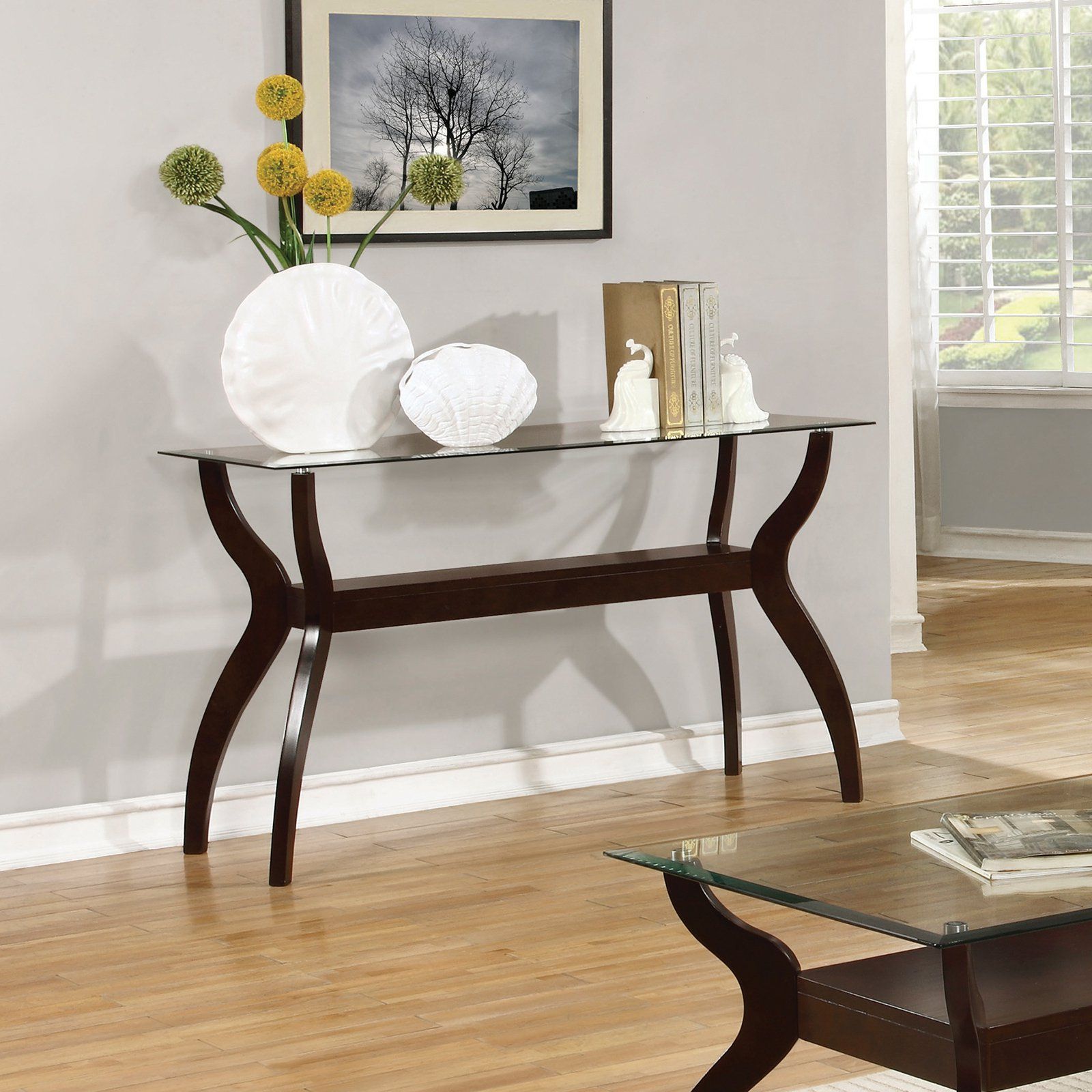 Featured Photo of Top 20 of Black Round Glass-top Console Tables