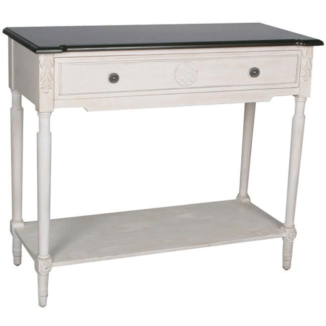 Compare Prices | White Console Table, Safavieh Furniture Pertaining To 1 Shelf Console Tables (Photo 6 of 20)