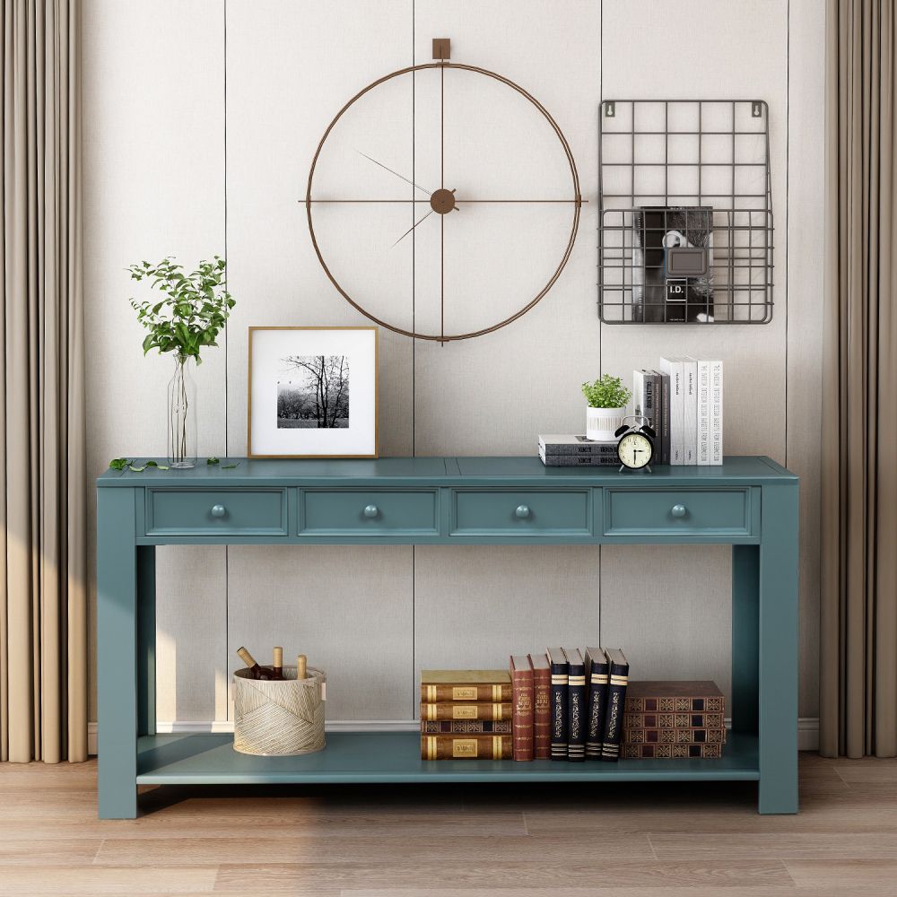 Console Table For Entryway Hallway Sofa Table With Storage Throughout Open Storage Console Tables (Photo 14 of 20)