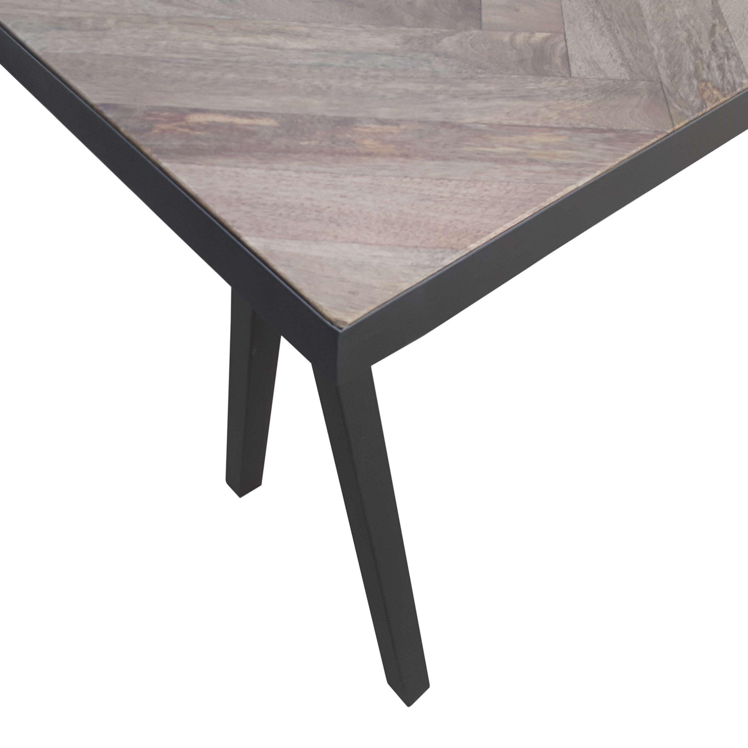 Console Table : Herringbone Console Table Within Metal Legs And Oak Top Round Console Tables (Photo 4 of 20)