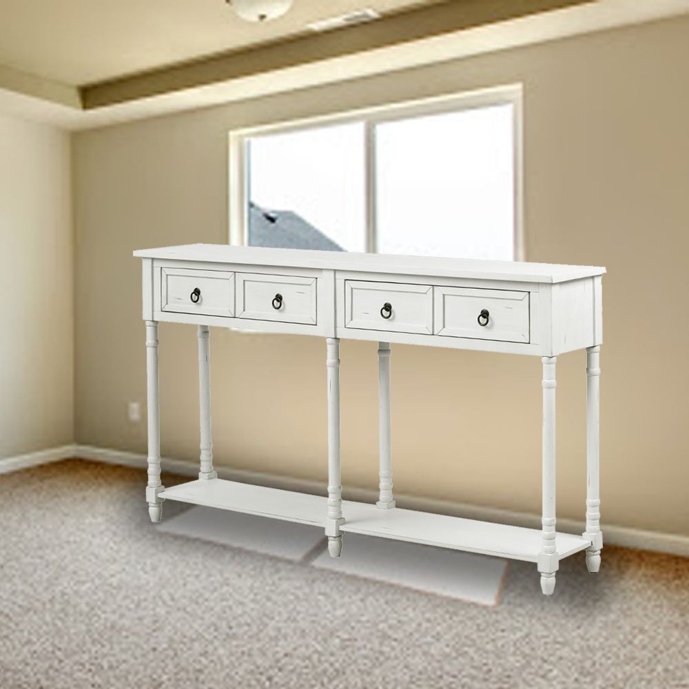 Console Table Sofa Table With Storage Console Tables For With White Geometric Console Tables (View 4 of 20)