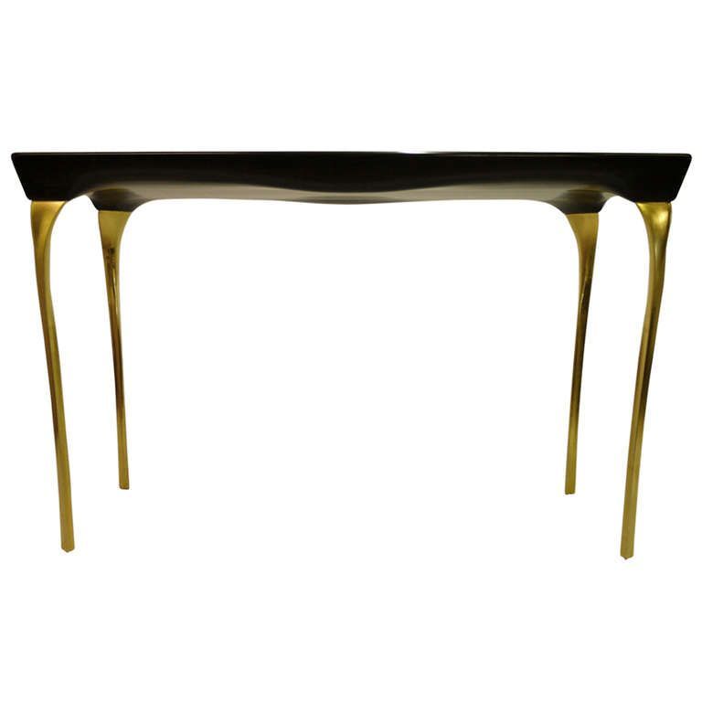 Contemporary Black And Gold Console Tablekinsley Byrne Throughout Black And Gold Console Tables (Photo 16 of 20)