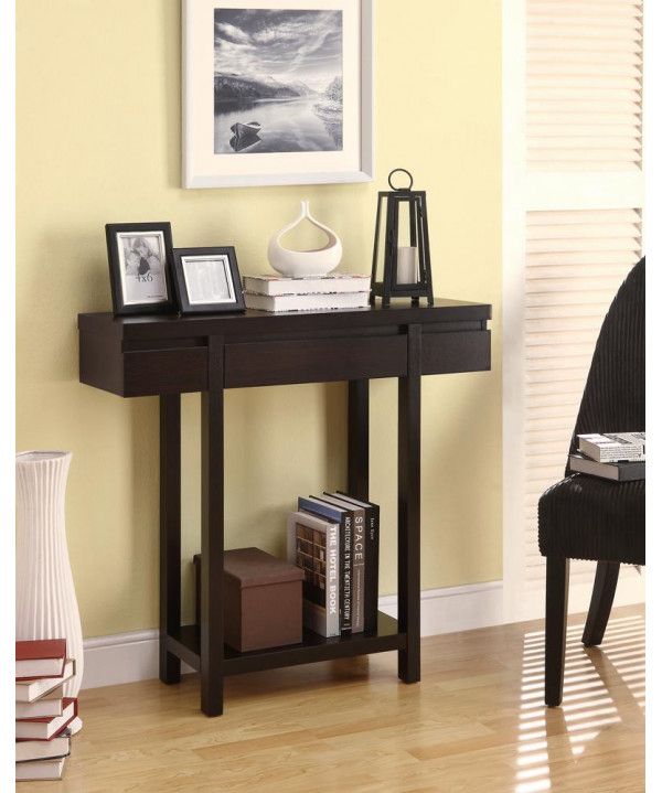Contemporary Cappuccino Console Table Pertaining To Acrylic Modern Console Tables (View 11 of 20)