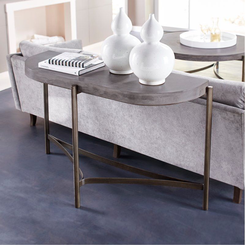 Contemporary Concrete Sofa Table – Magnum | Metal Console In Modern Concrete Console Tables (Photo 6 of 20)