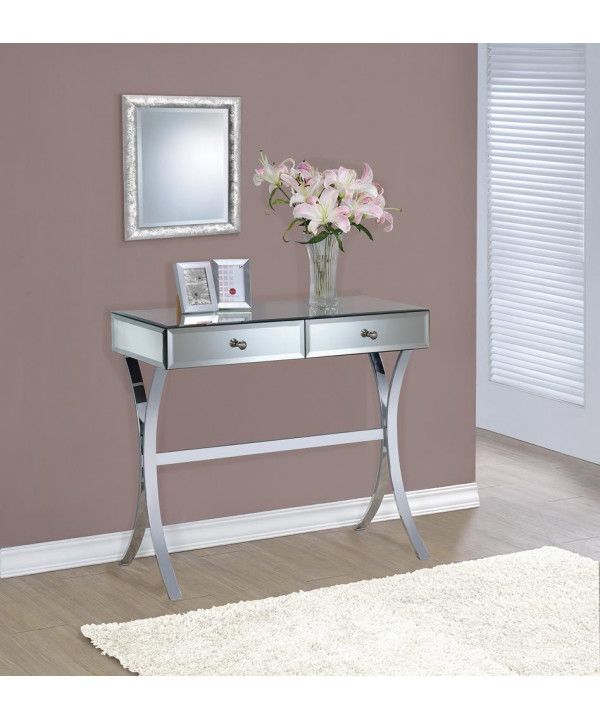 Contemporary Mirrored Console Table With Acrylic Modern Console Tables (Photo 2 of 20)