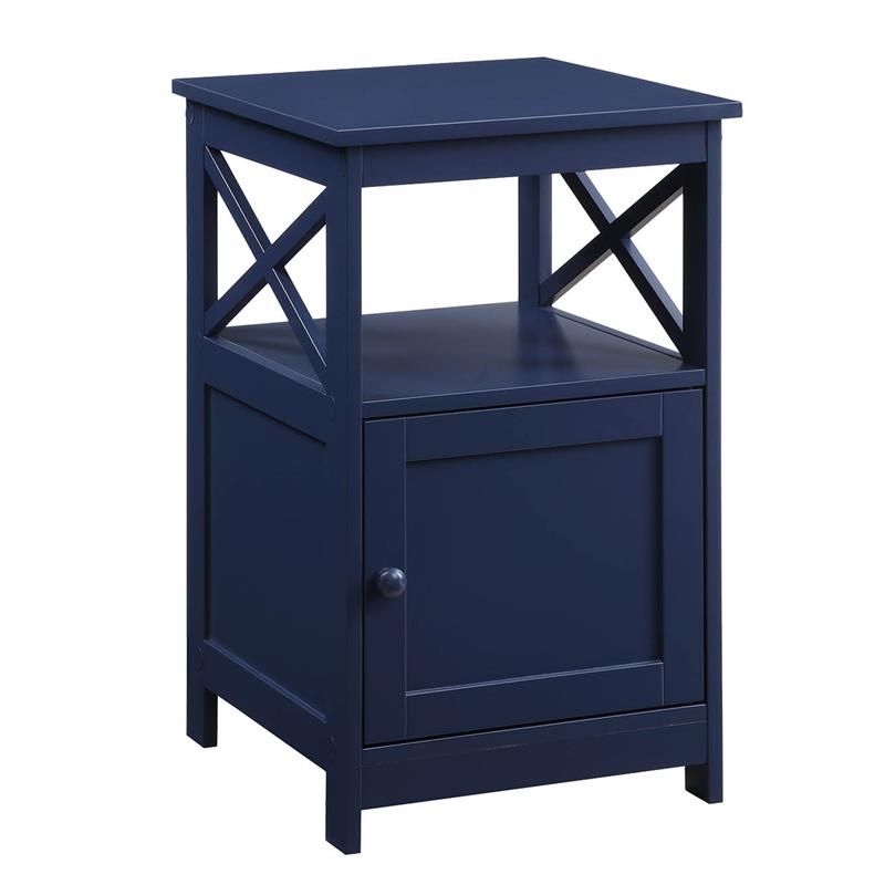 Convenience Concepts Oxford End Table With Cabinet In Within Cobalt Console Tables (View 8 of 20)