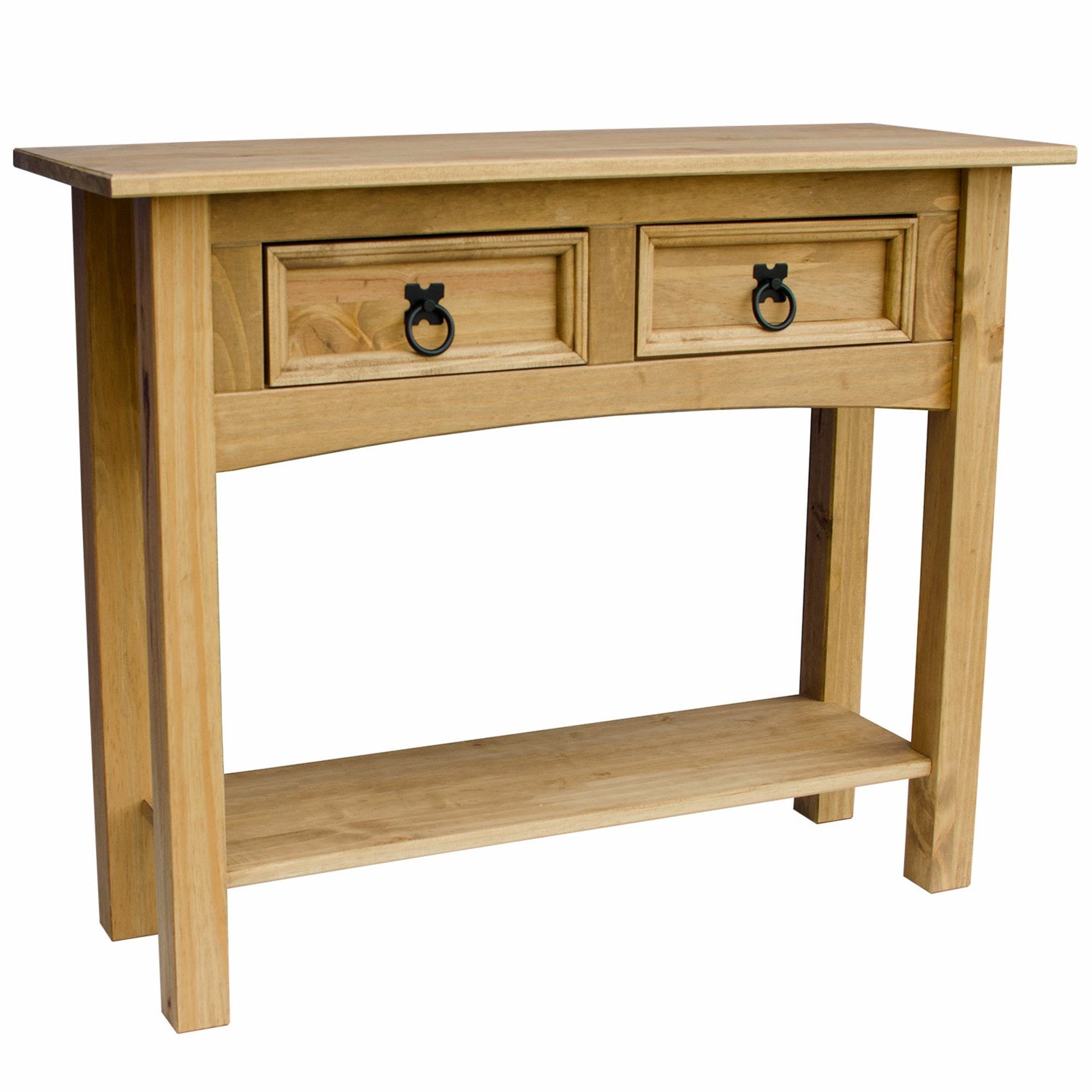 Corona 2 Drawer Console Table | Wood Furniture Inside 2 Drawer Oval Console Tables (View 7 of 20)