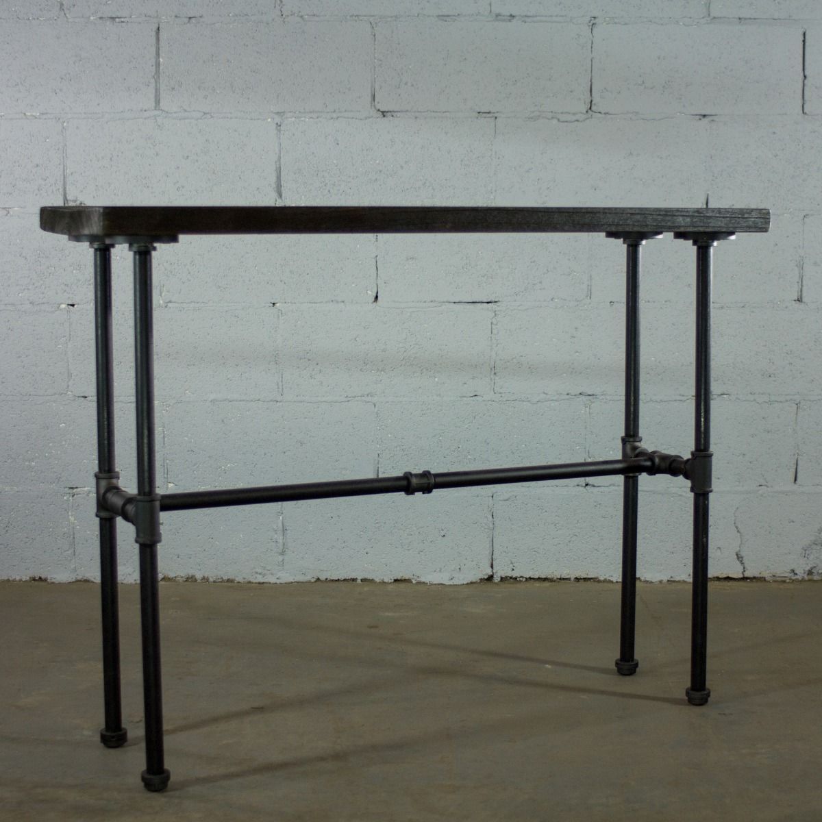 Corvallis Industrial Chic Console Table Throughout Aged Black Console Tables (View 18 of 20)