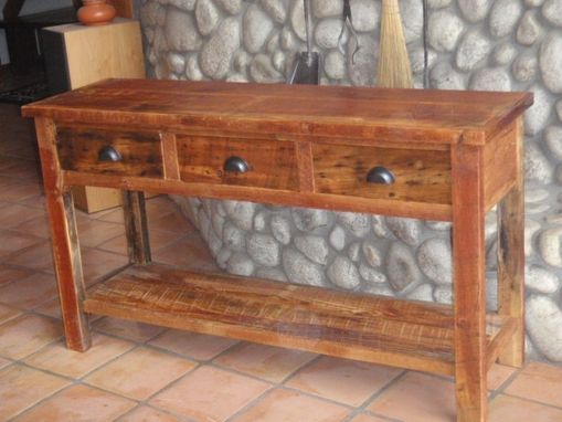 Custom Barnwood Console Tableson Ranch Furnishings With Regard To Smoked Barnwood Console Tables (View 16 of 20)