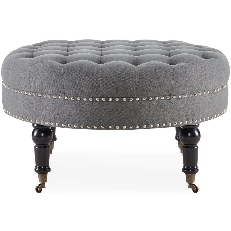 Darby Home Co Tusten Tufted Cocktail Ottoman & Reviews With Tufted Ottoman Console Tables (Photo 12 of 20)