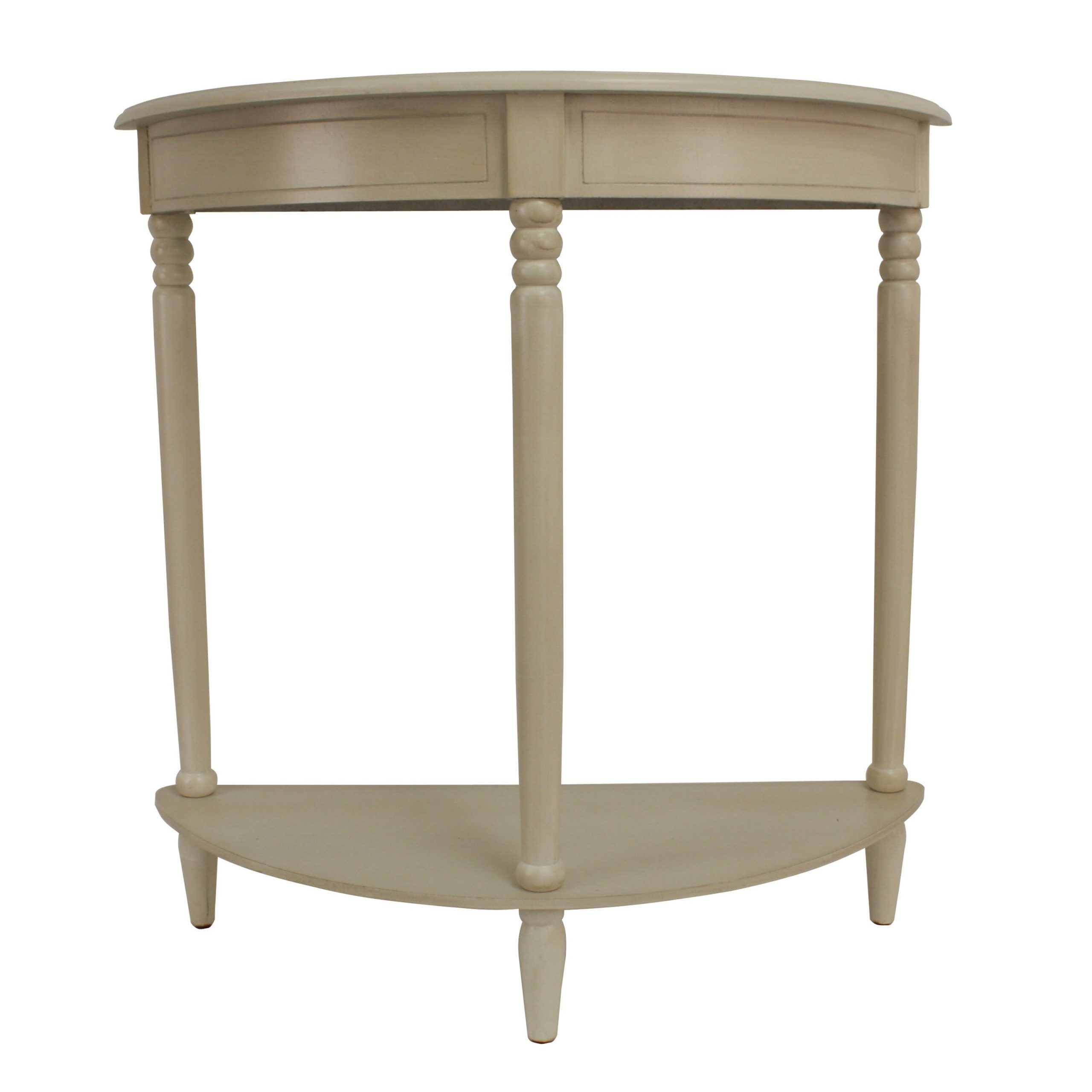 Decor Therapy Simplicity Half Moon Console Table & Reviews With Round Console Tables (Photo 9 of 20)