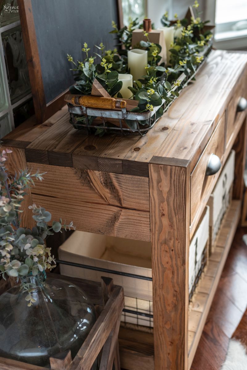 Diy Rustic Console Table With Free Plans! – The Navage Within Rustic Barnside Console Tables (View 8 of 20)