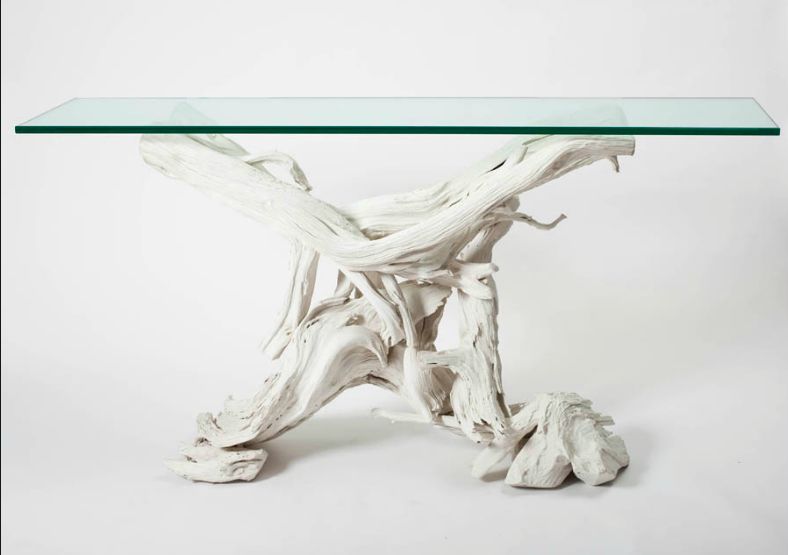 Driftwood Consolejames Duncan | Eclectic Side Table Intended For Gray Driftwood Storage Console Tables (Photo 20 of 20)