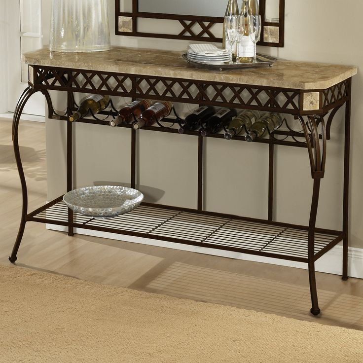Eastbrook Buffet Table | Iron Console Table, Wrought Iron Pertaining To Aged Black Iron Console Tables (Photo 7 of 20)