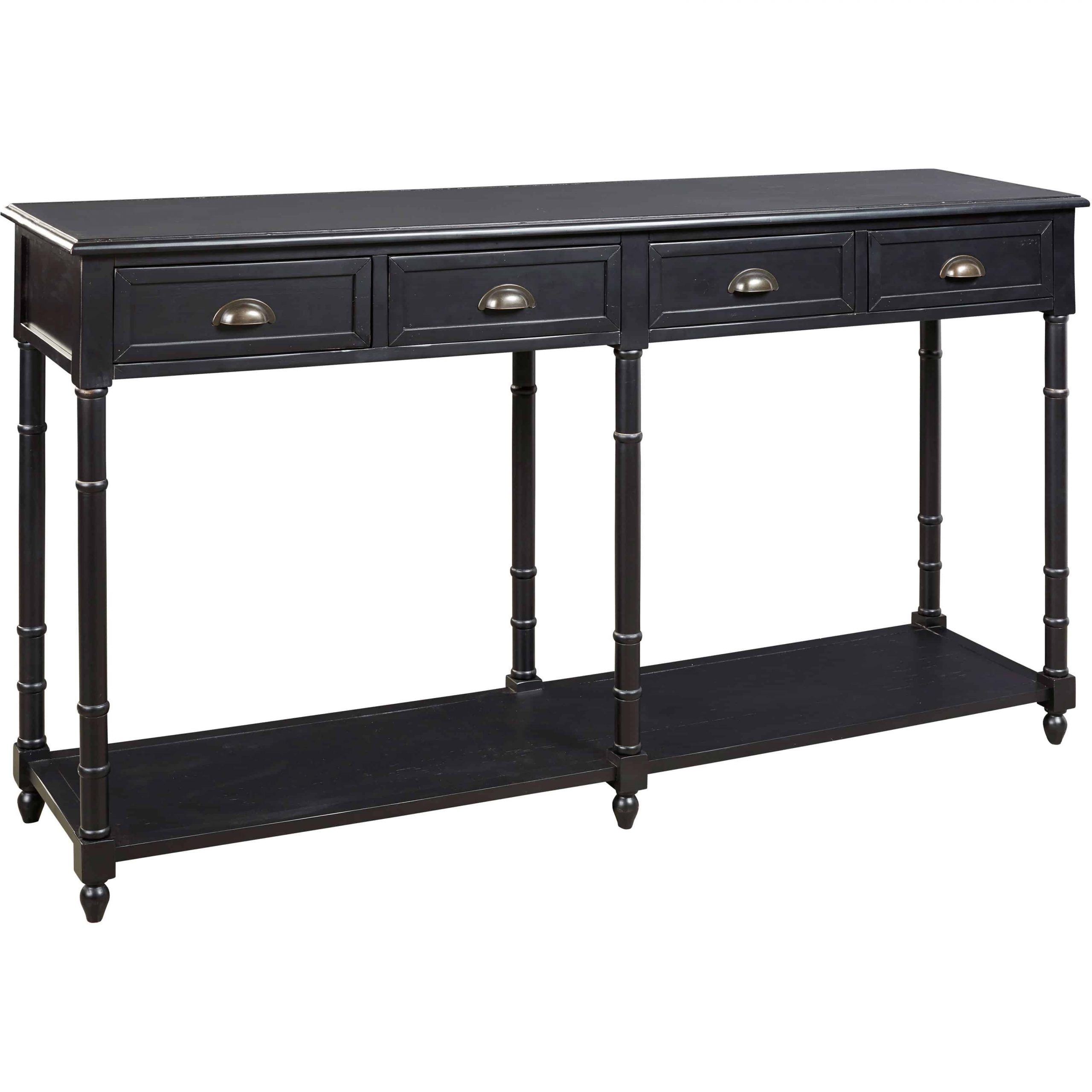 Eirdale Black Console Sofa Table | Furnishmyhome (View 13 of 20)