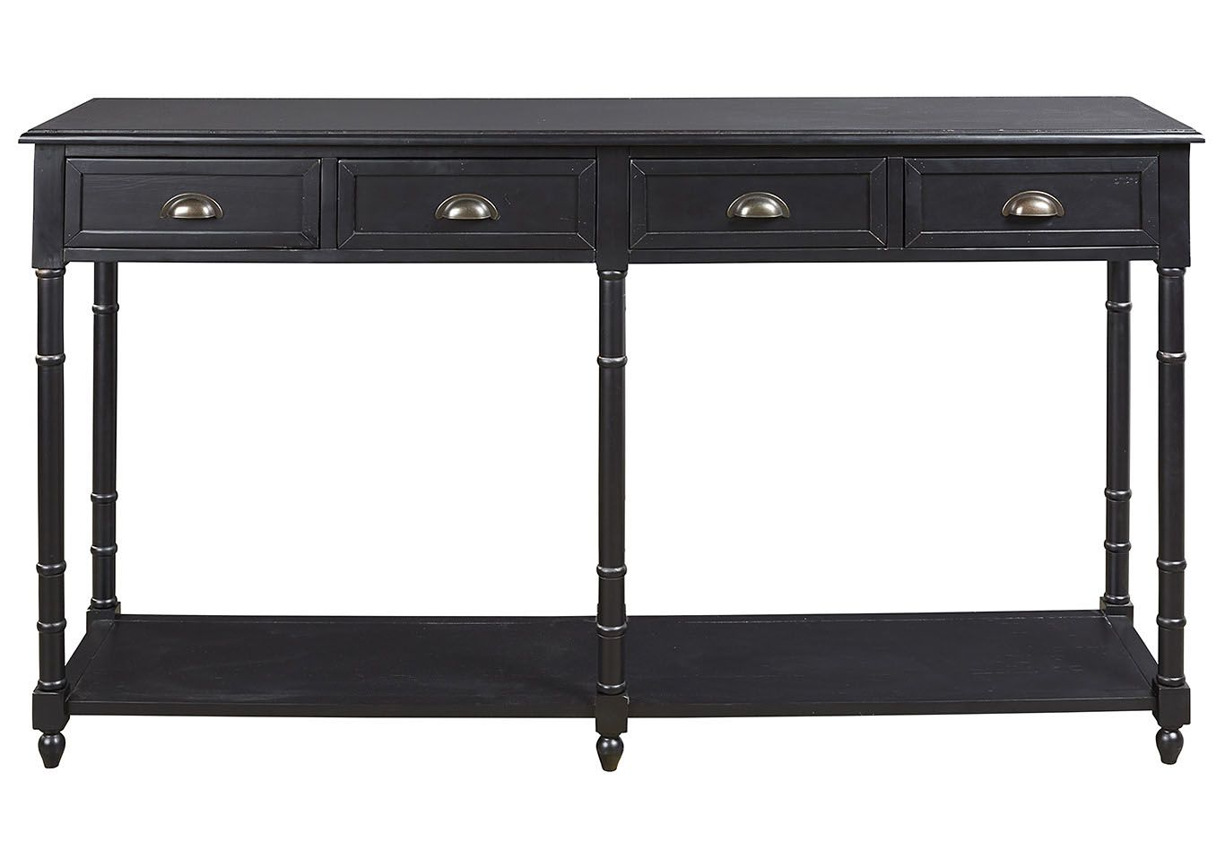 Eirdale Black Console Sofa Table Roses Flooring And Furniture Intended For Black Console Tables (Photo 10 of 20)