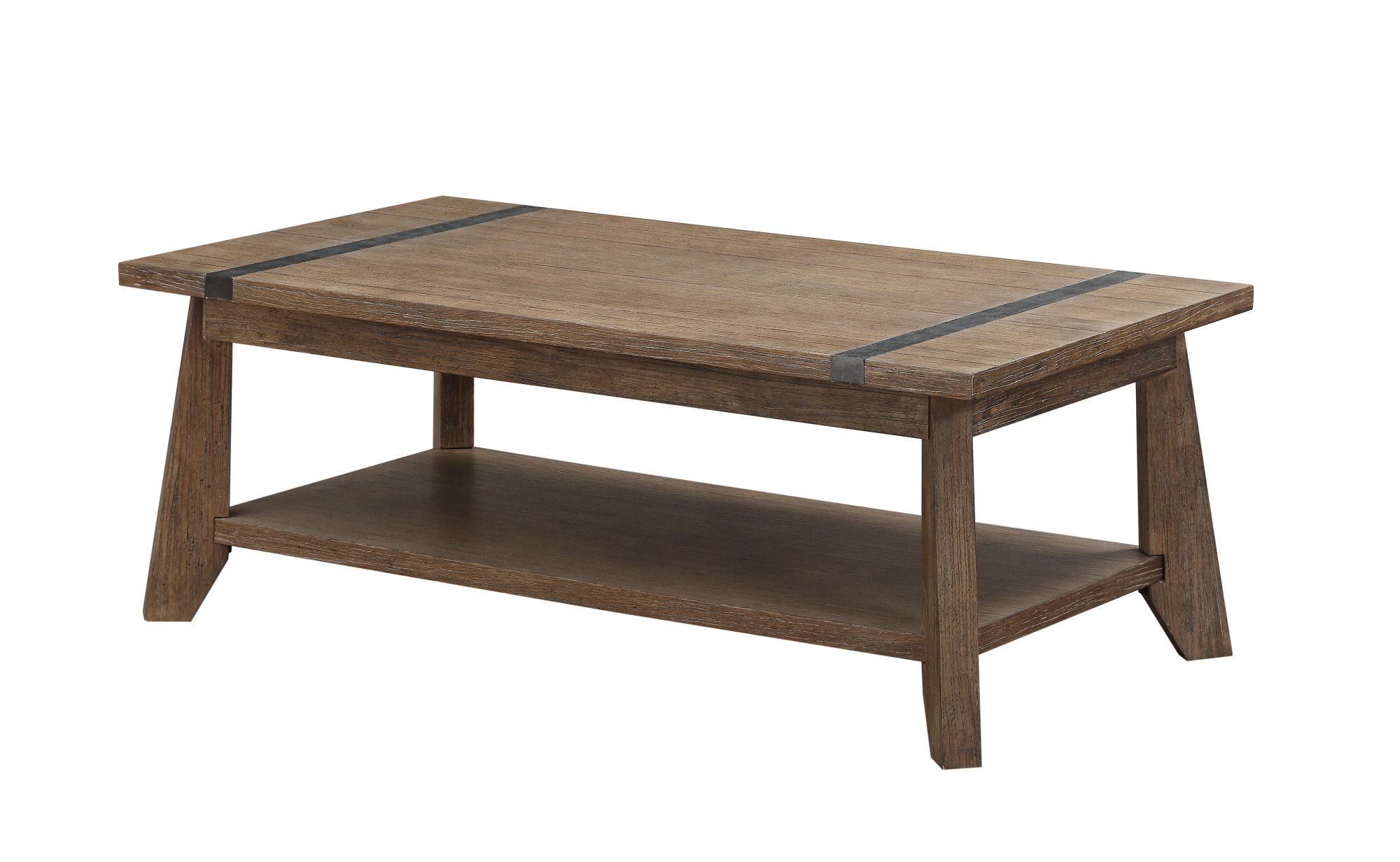 Emerald Home Viewpoint Driftwood Gray 48" Coffee Table Intended For Gray Driftwood Storage Console Tables (Photo 12 of 20)