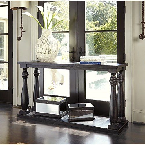 Entertainment Console Table – Black – Ashley Furniture Throughout Swan Black Console Tables (Photo 14 of 20)