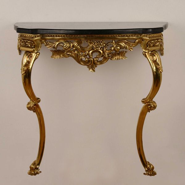 Exquisite Golden Copper And Black Gold Marble Console With Black And Gold Console Tables (Photo 20 of 20)