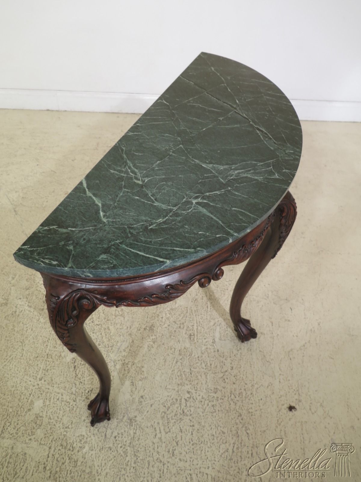 F47747ec/46ec: Ball & Claw Marble Top Console Table W With Marble Top Console Tables (Photo 19 of 20)