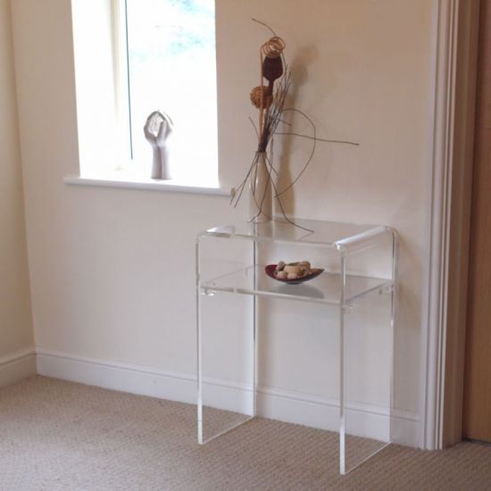 Factory Price Modern 15mm Clear Acrylic Console Table For Throughout Clear Console Tables (Photo 10 of 20)