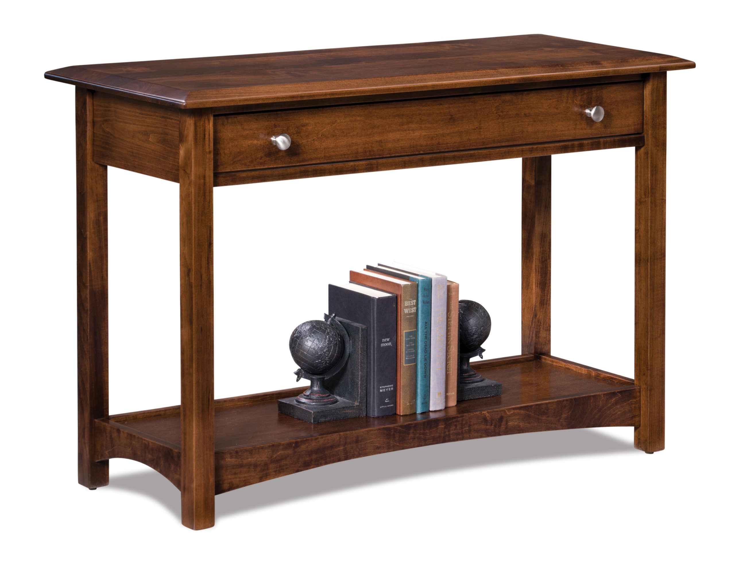 Finland Sofa Tables | Amish Solid Wood Occasional Tables Regarding Espresso Wood Storage Console Tables (View 3 of 20)