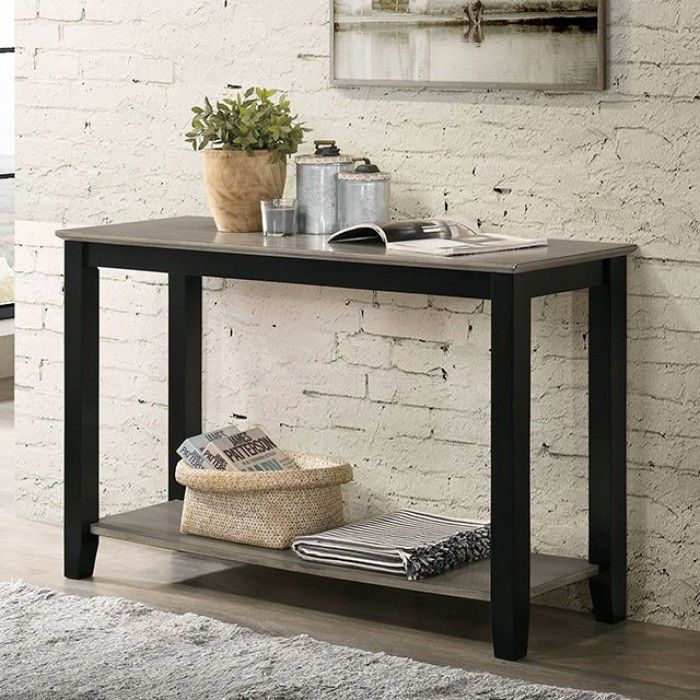 Fiona – Sofa Table – Gray/black – Norcalfurniture Within Swan Black Console Tables (Photo 16 of 20)