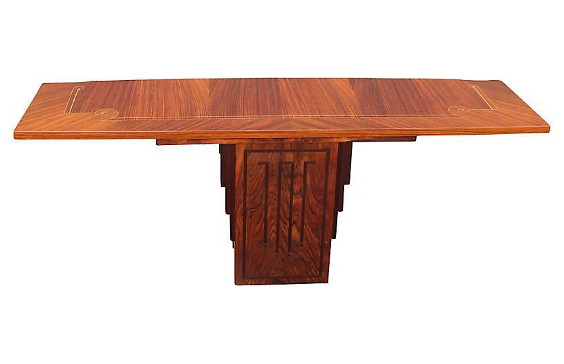 French Art Deco Macassar Ebony Console – Console Tables For Wood Veneer Console Tables (Photo 11 of 20)
