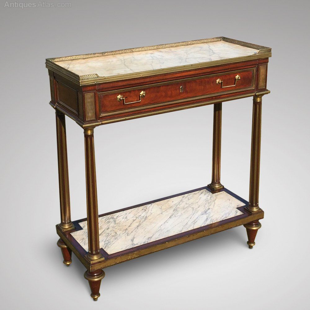 French Empire Mahogany Console/hall Table – Antiques Atlas With Antique Console Tables (View 2 of 20)