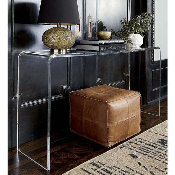 Furniture Fave: Acrylic Console Tables | Confettistyle Intended For Gold And Clear Acrylic Console Tables (View 19 of 20)
