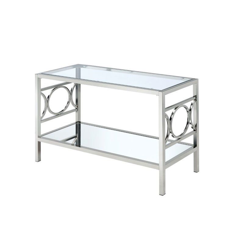 Furniture Of America Beller Contemporary Metal 1 Shelf Intended For 1 Shelf Console Tables (View 17 of 20)