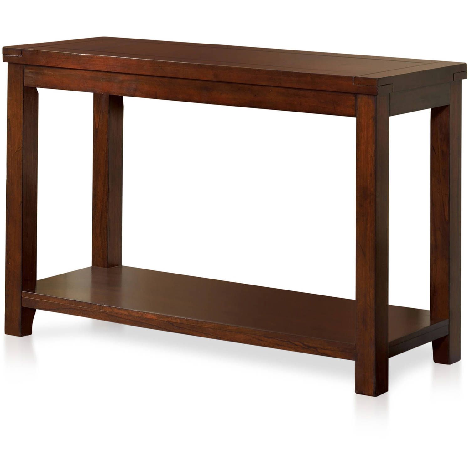 Furniture Of America Pivett Transitional Sofa Table, Dark Inside Heartwood Cherry Wood Console Tables (Photo 15 of 20)