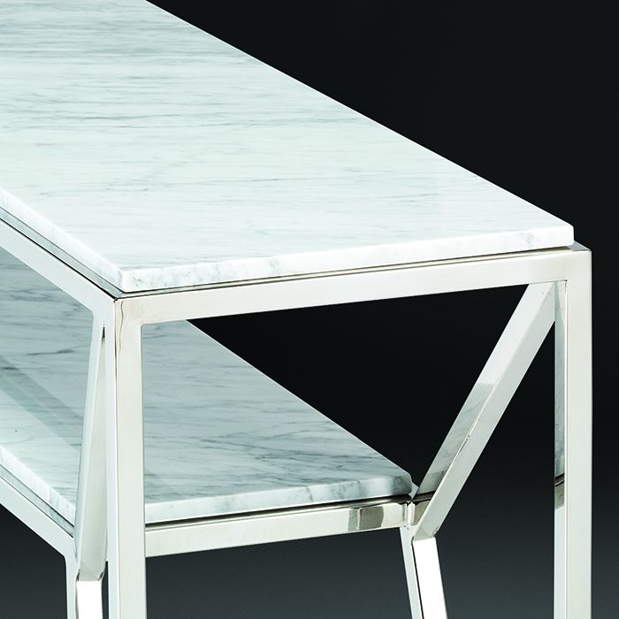 Geneva Cortina White Marble Console Table – Robson Furniture Within White Stone Console Tables (Photo 12 of 20)