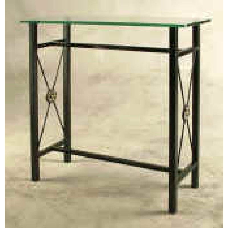 Glass And Wrought Iron Small Console Table Inside Wrought Iron Console Tables (View 13 of 20)