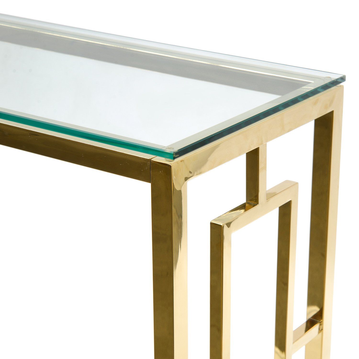 Glass Console Table – Gold | The Interior Designer With Glass And Gold Oval Console Tables (View 18 of 20)
