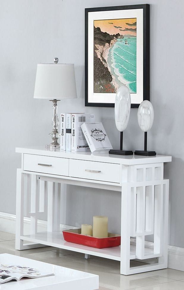 Glossy White Sofa Table – 1stopbedrooms (View 16 of 20)