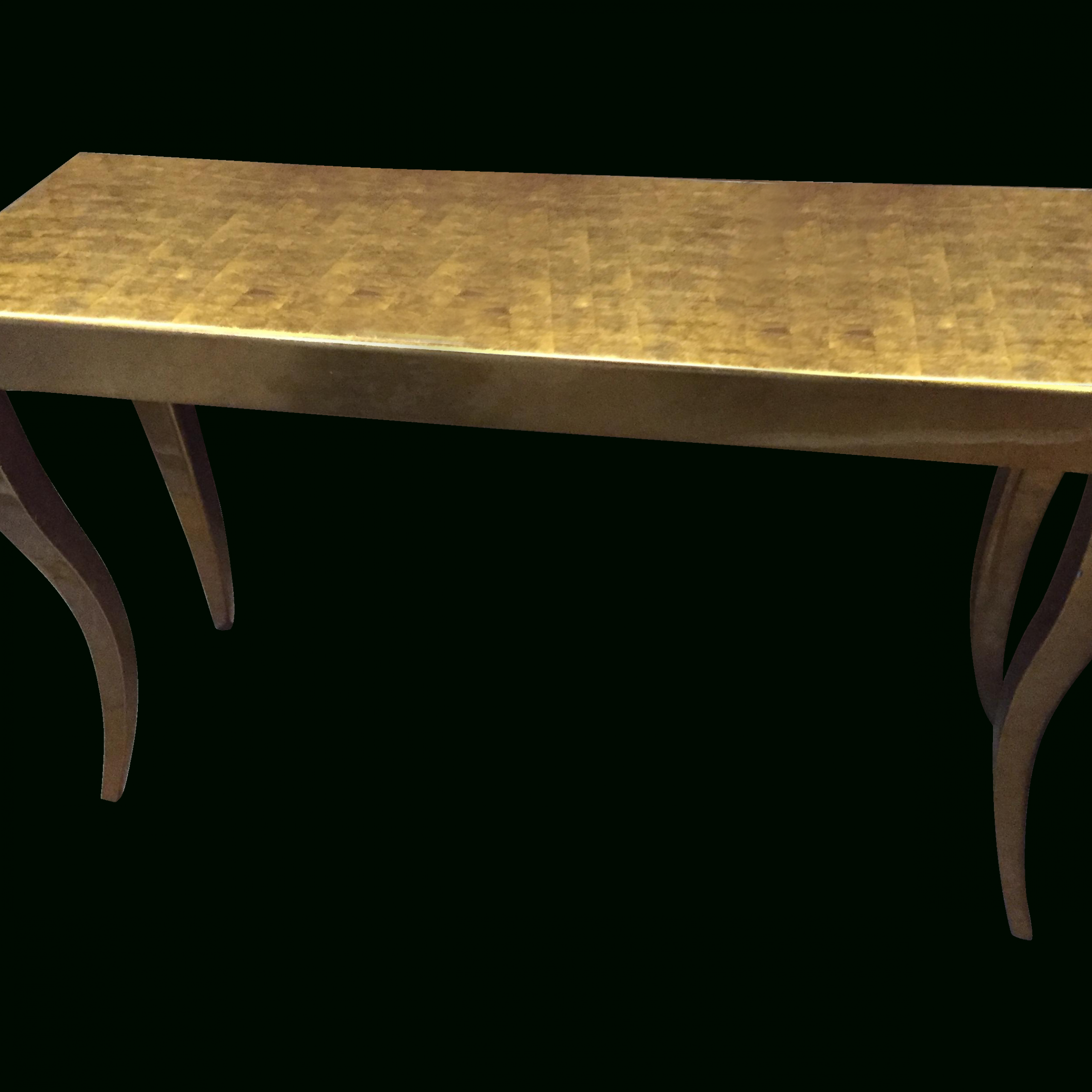 Gold Tone Console Table | Console Table, Table, Gold Throughout Antiqued Gold Leaf Console Tables (Photo 1 of 20)