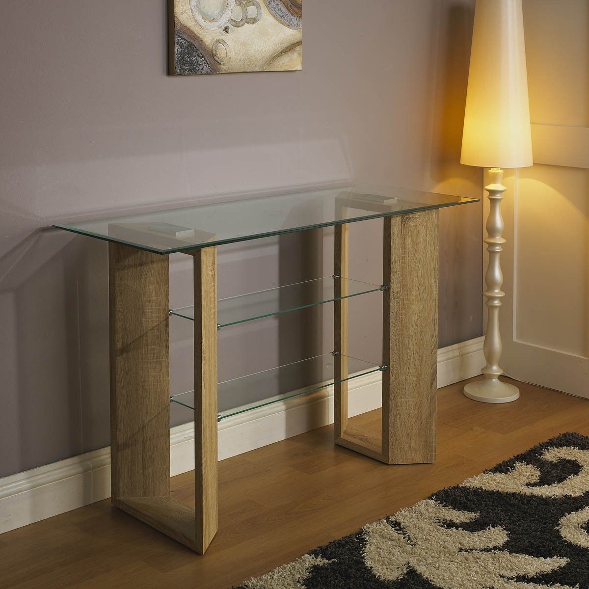 Golf Console Table. 8mm Tempered Glass Table Top With 6mm Within Clear Glass Top Console Tables (Photo 2 of 20)