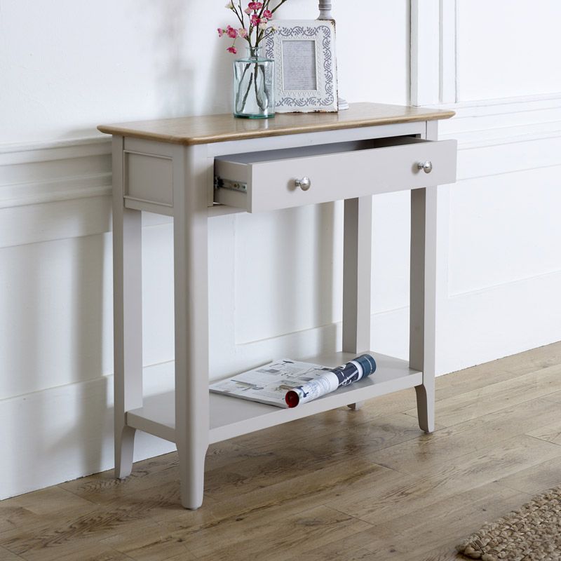 Grey Console Table – Devon Range – Windsor Browne Pertaining To Smoke Gray Wood Console Tables (Photo 8 of 20)