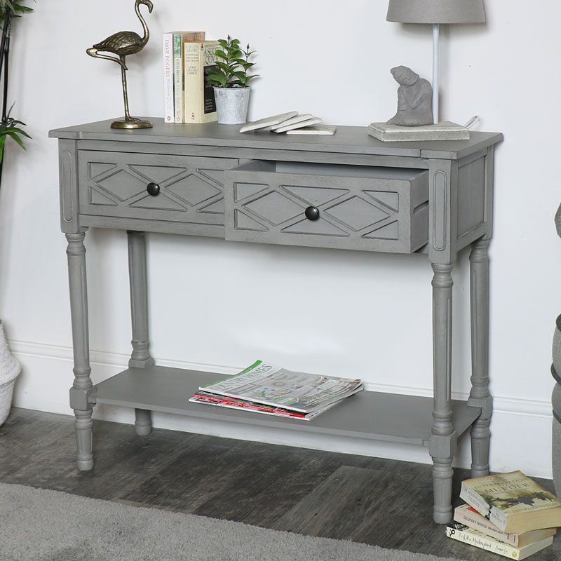 Grey Console Table Venice Range – Windsor Browne With Gray Wood Veneer Console Tables (View 7 of 20)