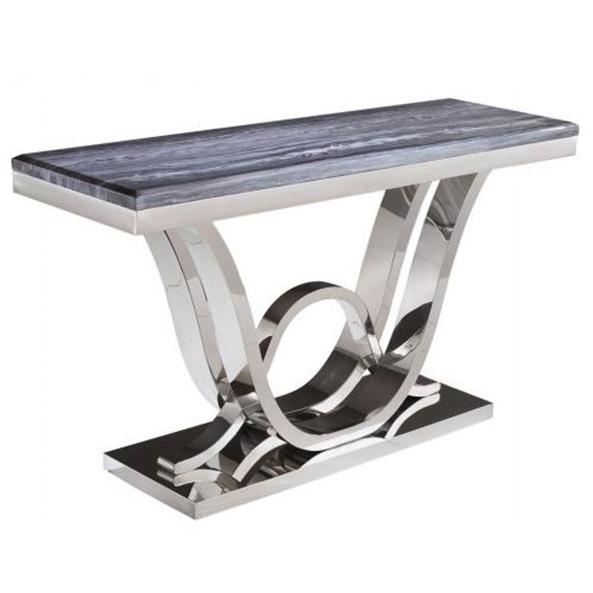 Grey Marble Mirrored Console Table | Console Table Throughout Marble And White Console Tables (View 5 of 20)