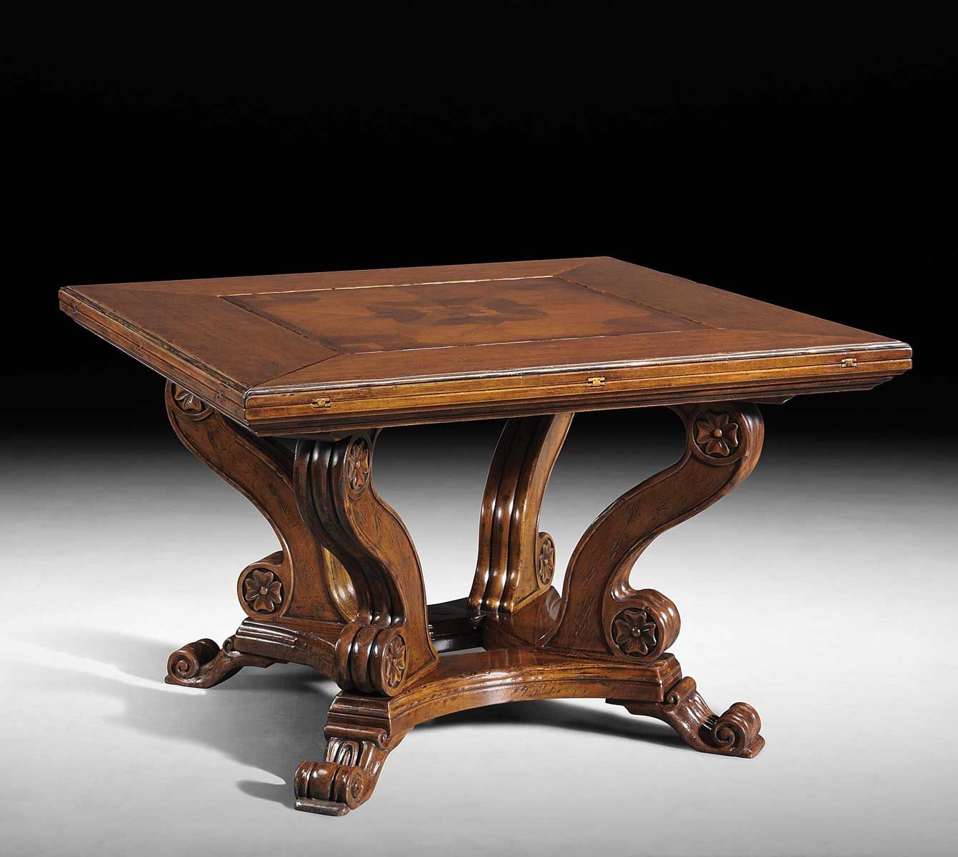 Gv 833 Folding Square To Octagonal Table – David Michael In Octagon Console Tables (View 3 of 20)
