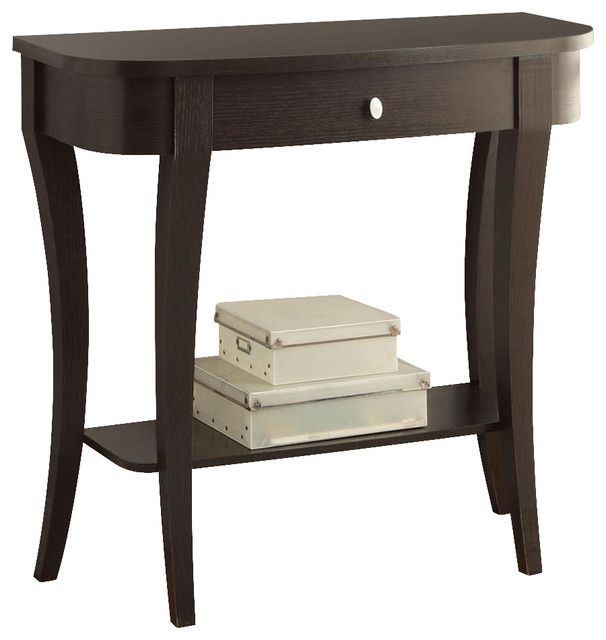 Half Round Console Table – Transitional – Console Tables Pertaining To Round Console Tables (Photo 19 of 20)